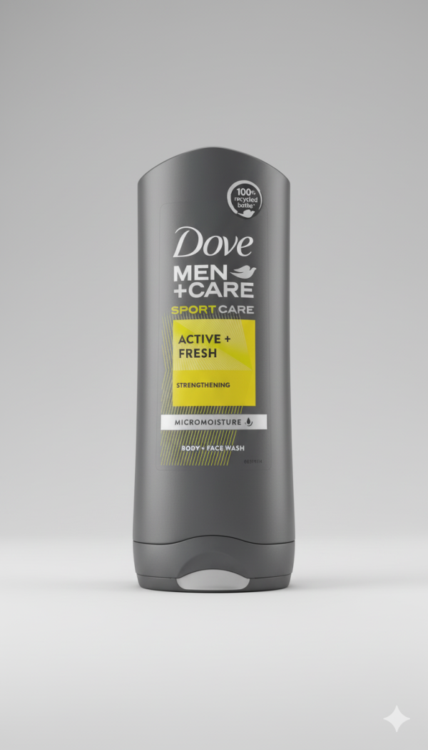 Dove Men+Care SportCare Body & Face Wash – Active + Fresh | 400ml